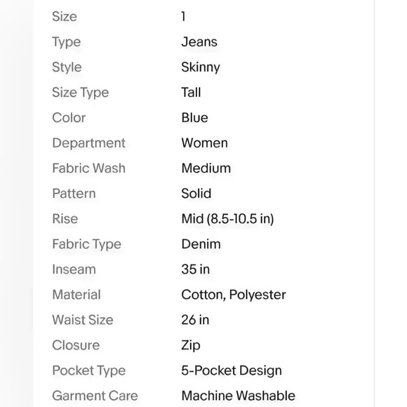 Spoon Jeans Distressed Medium Wash Five-Pocket Style Tall Jeans NWT - Picture 10 of 10